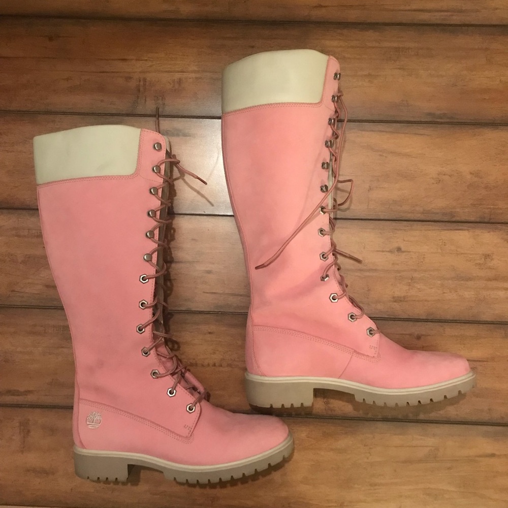 Timberland 14” Pink Boots